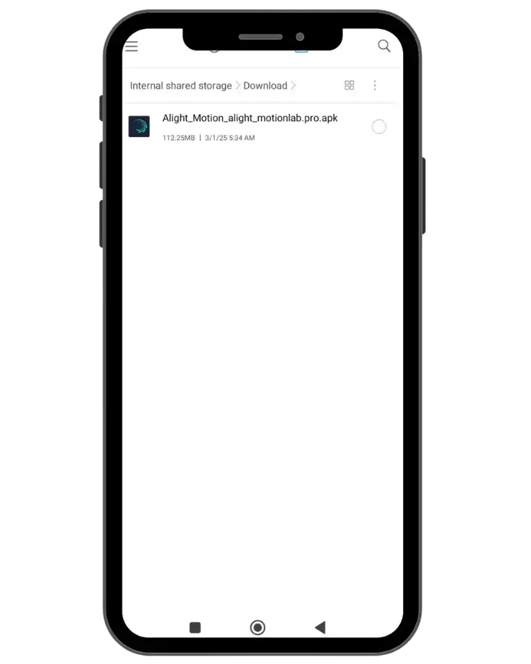 How do you download Alight Motion Pro on Android Step 2